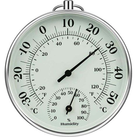 Thermomètre d'intérieur et d'extérieur 10 cm avec thermomètre d'humidité à l'intérieur et à l'extérieur Température de l'air pour moniteur climatisation Humidity Thermomètre Gauge Indicateurs (1/5)