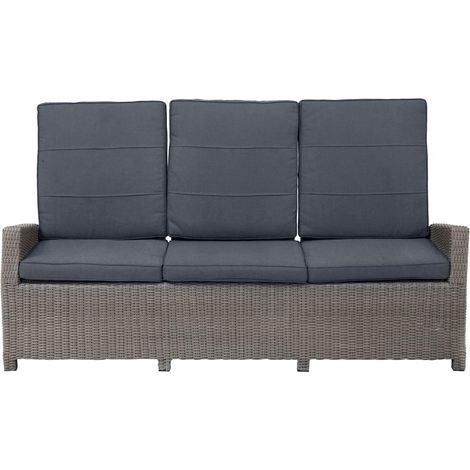 Comfort Speise-/ Loungesofa Vigo Comfort, 3- Sitzer, grau