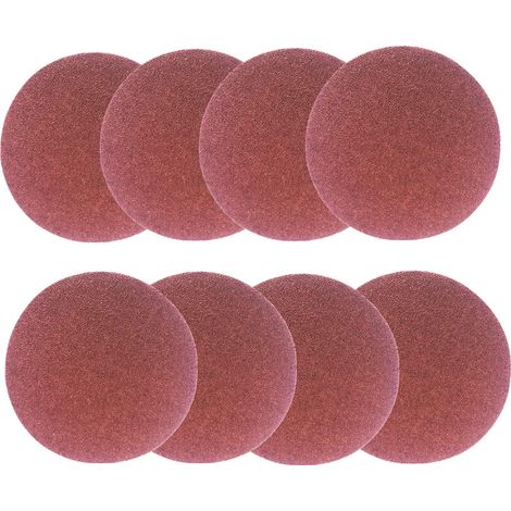 Disque de Ponçage 150 mm. 6 inch Disques abrasifs,Papier abrasif autocollant (PSA) Grain 5 X P 60/80/120/180/240/320 pour ponceuse stationnaire à bande et à disque TC-US 400(30pcs) (1/5)
