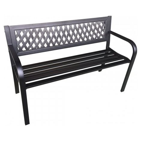 Panca da esterno in acciaio e pvc 120x50, nero Fredi Levar