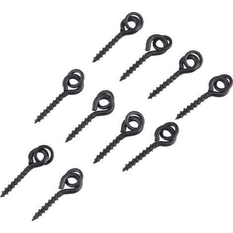 Lot 10 vis appât pêche – flexibles acier – piquets – matériel terminal boucle lien (1/5)
