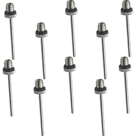 Aiguille de Pompe à Ballon, 10 Pcs Aiguilles de Pompe à Air, Aiguilles de gonflage pour Pompe à Ballon, pour Ballon de Basket-Ball, Volley-Ball, Football, Rugby (1/5)