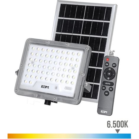 Foco proyector solar slim 50w 600lm 6.500k edm (1/5)