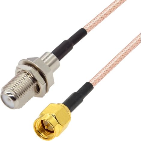 Cavo di collegamento con connettore F/SMA RG316, 2 m