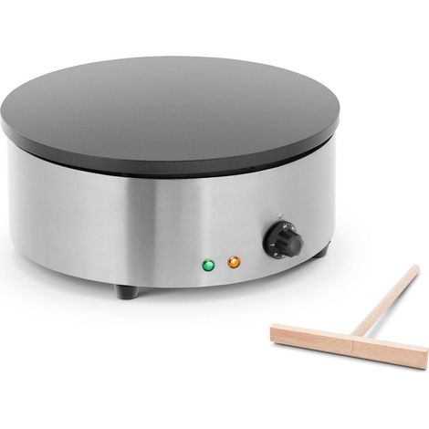 Máquina redonda para hacer tortitas, con revestimiento de teflón, 40 cm de diámetro. (1/5)