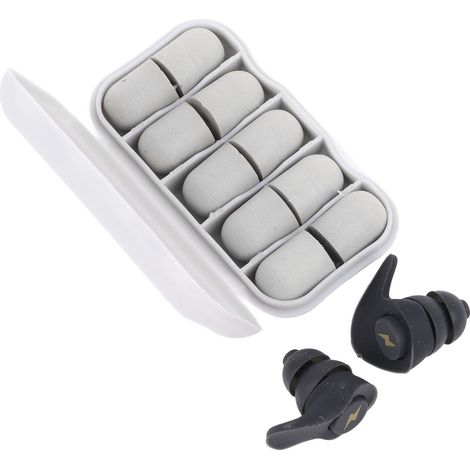 Bouchons d'oreilles en silicone antibruit réutilisables pour dormir, étudier ou voyager en avion. (1/5)