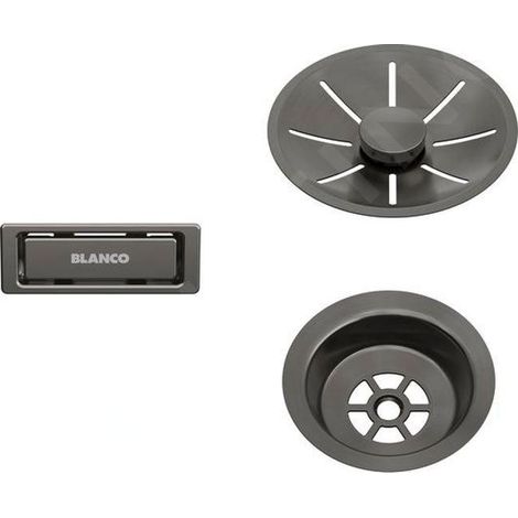 Blanco - Kit de vidage InFino, acier foncé 206900