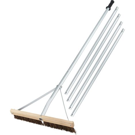 Balai de toiture extensible 165 x 10 x 626 cm nettoyage facile en aluminium argent avec poignée antidérapante
