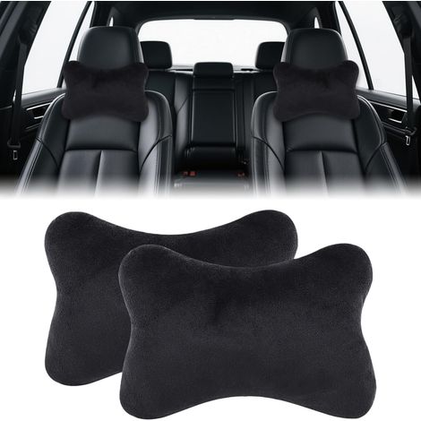 2 pièces oreiller de cou de voiture appui-tête appui-tête doux appui-tête coussin de siège de voiture coussin de siège de voiture universel soutien du cou coussin de voiture oreiller de voiture oreill (1/5)
