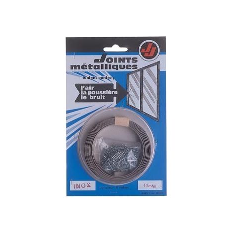 Metalldichtung aus Edelstahl JOURJON - Breite 14 mm - 6 m Rolle - 050111