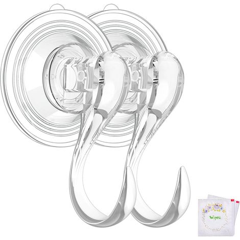 Ganci a ventosa, piccole ventose trasparenti per doccia con salviette, ventose a vuoto ultra resistenti con ganci, ventose per bagno rimovibili e riutilizzabili per piastrelle, pareti, finestre e port