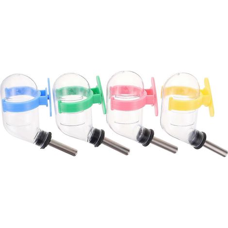 Lot de 4 distributeurs d'eau suspendus pour hamsters, étanches, pour petits animaux de compagnie (1/5)
