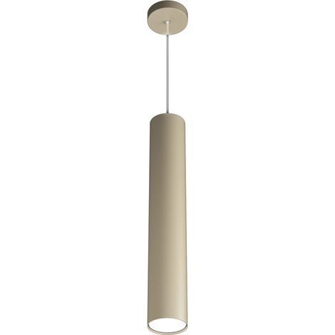 Sospensione Moderna Cilindrica Shape Metallo Sabbia 1 Luce Gx53 50Cm (1/4)