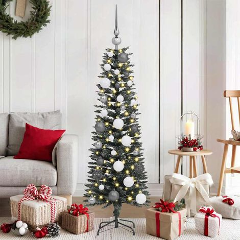 Künstlicher Weihnachtsbaum mit 150 LEDs mit Ständer Grün 120 cm