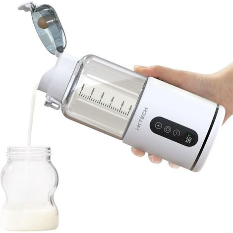 chauffe biberon nomade sans fil, chauffe biberon portable Charge USB, Température Réglable, Chauffe Lait Maternel Capacité de 300 ml (1/4)