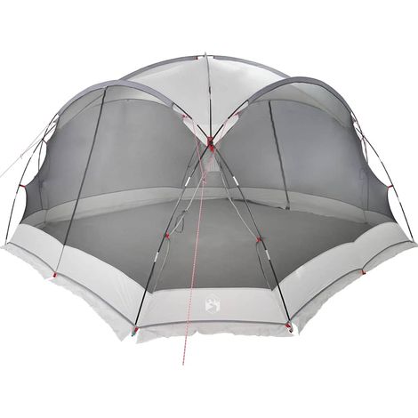 Maison Exclusive - Tenda zanzariera con tetto Grigio 434 x 434 x 230 cm (1/5)