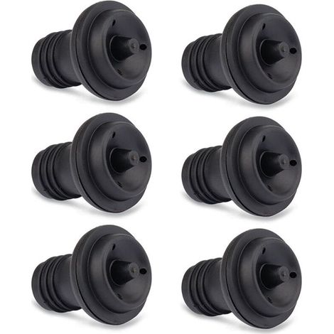 6 pièces-bouchons pour pompe vide-gris,Bouchon vin rouge, bouchon sous vide vin rouge, bouchon bouteille sous vide vin, bouchon individuel (1/4)