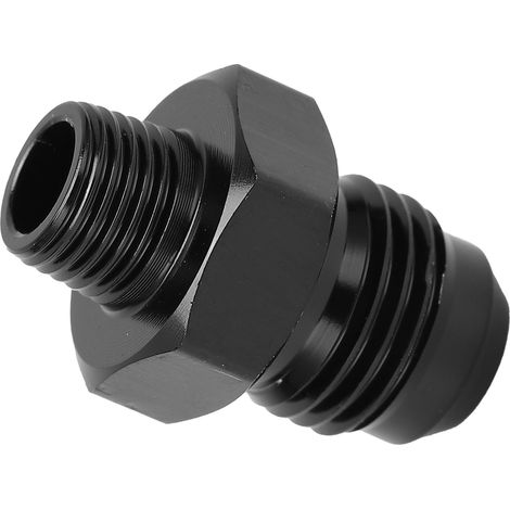 Raccord droit pour conduite de carburant 6AN vers 1/8NPT, adaptateur en aluminium 6061-T6, noir, accessoires automobiles (1/5)