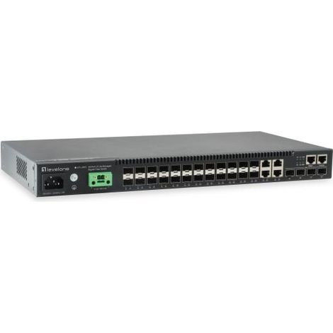 LevelOne GTL-2872 switch di rete Gestito L3 Nero (1/4)