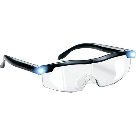 Lunettes de Lecture - Loupe de avec lumière LED, grossissement de 160%, Anti Lumière Bleue pour Lecture,Tous Les Travaux de Précision,Couture, Réparations, Montres (1/5)