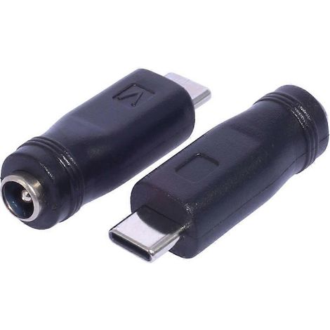 Le DC5521 est un adaptateur femelle-mâle permettant de connecter des connecteurs Mini USB/Micro USB/Type-C. (1/5)