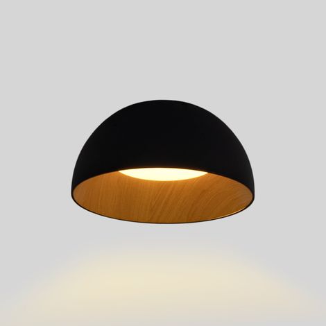 CCT LED Deckenleuchte 12W Holzoptik ø35cm