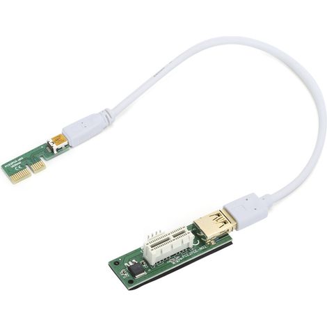 Scheda adattatore PCIe con staffa, robusta e durevole, supporta velocità di trasferimento dati fino a 2,5 Gbit/s e un bus PCI a 32 bit, adatta per applicazioni di mining e hardware.