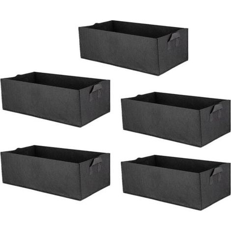 verpackt-pflanzsacke-pflanzbeutel-wiederverwendbar-schwarz-60-30-20-cm-pflanzkorbe-filz-240257883 (1/5)