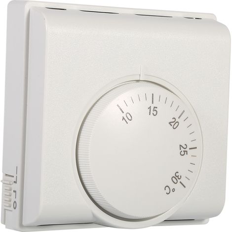 Thermostat mécanique 220V pour climatisation centrale, interrupteur régulateur de température ambiant, neuf (1/5)