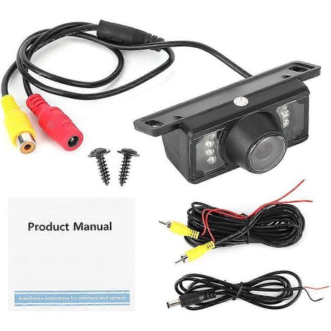 Caméra de recul Car View 7 LED avec vision nocturne, capteur CCD étanche, format compact, pour stationnement et marche arrière, universelle (1/4)