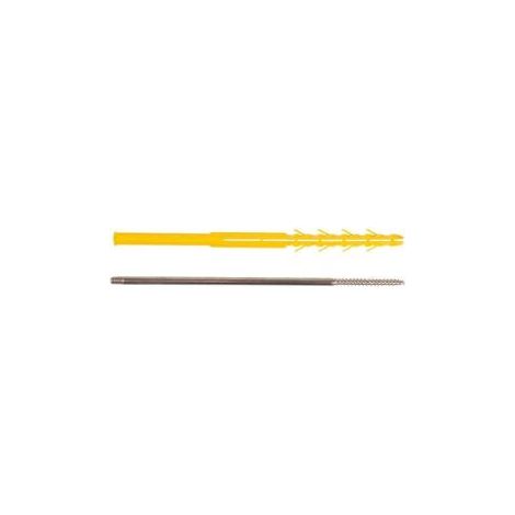 Langer Schraubfuß für Regenwasserfallrohr ING FIXATIONS - M7 x 150 - Dübel. Ø 10 x 240 - 15 Stück - A140032