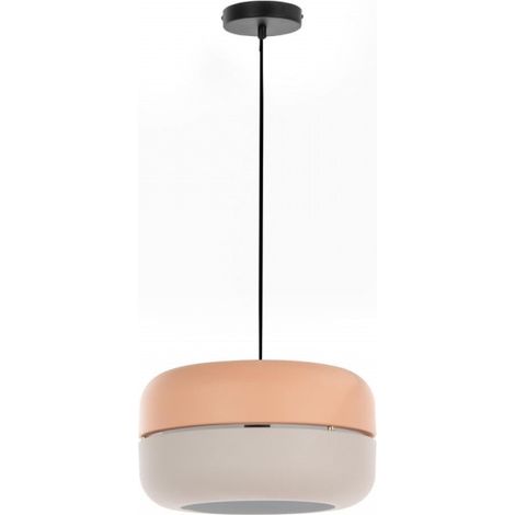Lámpara colgante Idra en metal rosa y gris STS - 35cm x 35cm x 150cm (1/3)