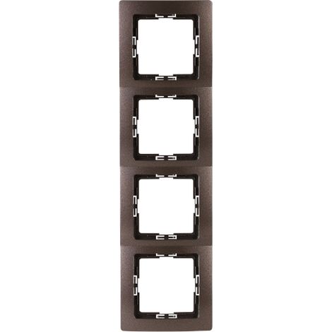 Kopp - PARIS – Abdeckrahmen 4-fach, Farbe: palisander - 308726060 (1/2)
