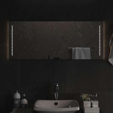 vidaXL Espejo de baño con LED 100x40 cm (1/4)