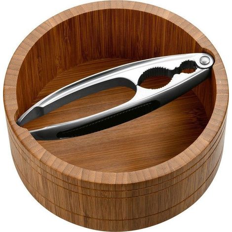 Bol de servicio kesper bambú oscuro 16.6 cm 7 cm