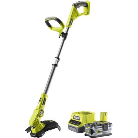 Pack RYOBI coupe bordure - dresse bordure 18V One+ OLT1832 - 1 batterie 5.0Ah - 1 chargeur rapide 2.0Ah RC18120-150