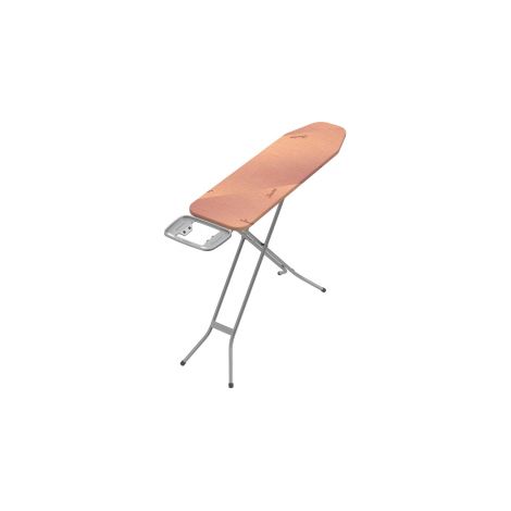 Vileda 174227 Leo Asse da Stiro con Poggia Ferro Piano 114x33 cm Altezza Regolabile 71-90 cm colore Silver e Arancio (1/2)