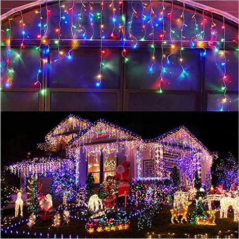 guirnalda de luces LED impermeables, con función de memoria y temporizador automático, para uso exterior, patio o ventana. (1/5)