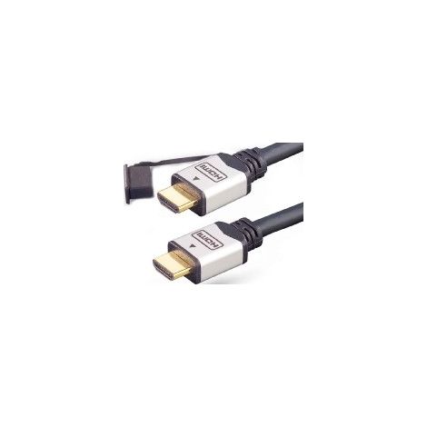 E+P Elektrik HDMI High-Speed-Kabel Ethernet,1m,si/sw HDMI401/1