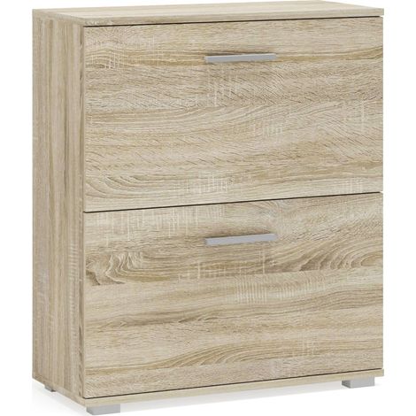 Zapatero Cirveso 121, Roble Sonoma, 70x82x32cm, Aglomerado laminado