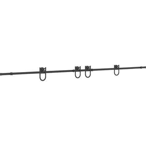 Maison Exclusive - Schiebetürbeschlag-Set 366 cm Stahl Schwarz