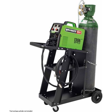 SIP WELDMATE AUTOPLUS 130A MIG/ARC/TIG Synergic Inverter Welder with Cart Package - L115.8 x W56 x H106.8 cm (1/5)