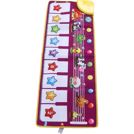 Tapis de jeu musical avec clavier, couverture tactile animaux, jeu musical interactif (1/5)