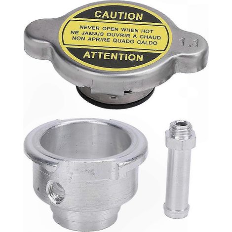 Goulot de remplissage universel pour bouchon de radiateur 1,1 bar, compatible avec les améliorations de système de refroidissement automobile soudées de 30 mm de hauteur. (1/5)