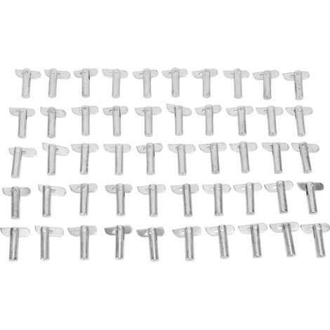 Goupille de Verrouillage D'échafaudage 50 Pièces, Broches de Bielle D'échafaudage Rotative Goupille D'accouplement Mobile avec Accessoires D'échafaudage Rotatif à (1/5)
