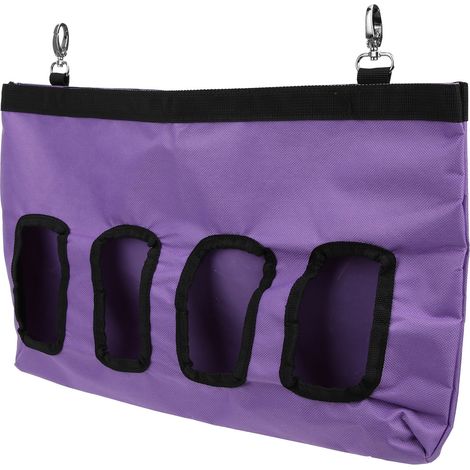 Sac à foin suspendu pour lapin grande capacité, 46 x 4 x 28 cm, violet