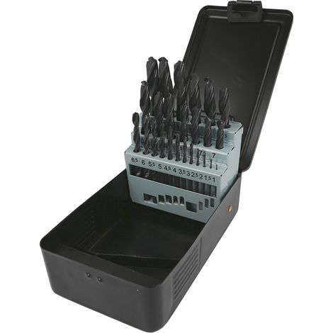 Coffret de forets métaux tiges cylindriques 25 pièces (1/3)