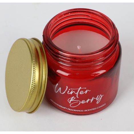 24x Duftkerzen Glas Winter Raumdüfte Innen Dekoration Aroma Lichter Weihnachten (1/5)