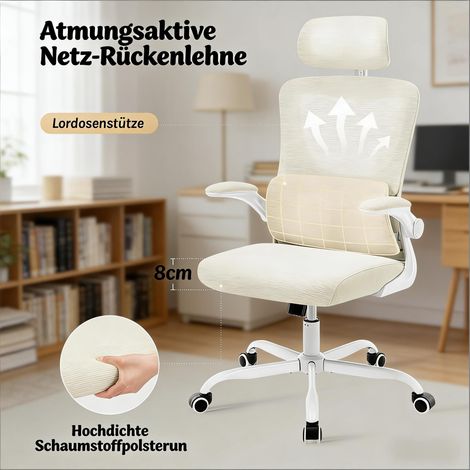 Chaise de bureau respirante à dossier haut pour conférence et jeu,équipée de roulettes,usage dédié espace professionnel. (1/4)