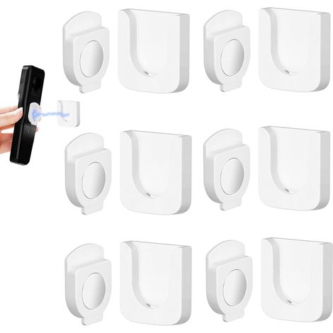 Supporti magnetici per telecomandi da 6 pezzi, supporti magnetici autoadesivi per telecomandi TV, telecomandi per condizionatori d'aria, telecomandi per ventilatori e altro ancora, comodi e compatti p (1/5)